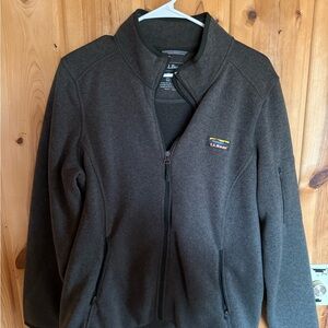 L.L. Bean Men's Charcoal Gray Full-Zip Fleece Jacket